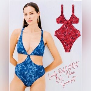 Cut out swimsuit - Red trikini - NWT